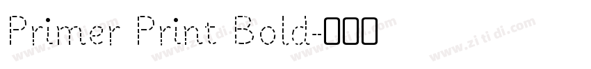 Primer Print Bold字体转换